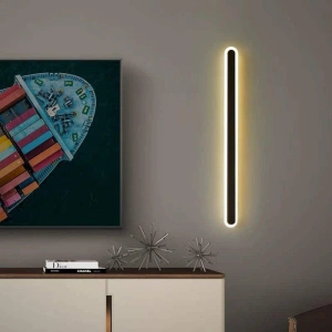 Aplica LED Seriluna Black Bara 60cm 40W