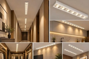Lampa liniara cu led, alba, 60cm