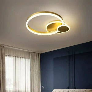 Lustra LED Aurie Flaviana, 3 Cercuri, Telecomandă, 120W - Img 2