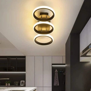 Lustra Led Theora 3 Cercuri 33×2w 670×210×H90mm - Img 2