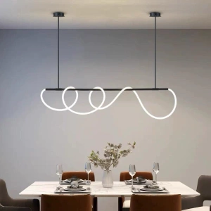 Lustra Neagra Chiara Led 80W D1500 Telecomanda