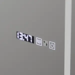 Oglinda LED Rectangula, 60x150cm, Premium Bianca Senzor Radar Marcello, Sistem Dezaburire, Ceas & Termometru, Dimabila, Dressing Couture - Img 2