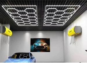 Tavan LED 14 Hexagoane Kalise 672W 4840×2430mm