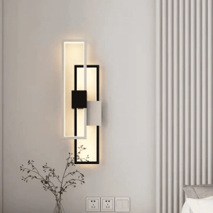 Aplica LED Eudora Negru cu Alb Moderna 30W - Img 4