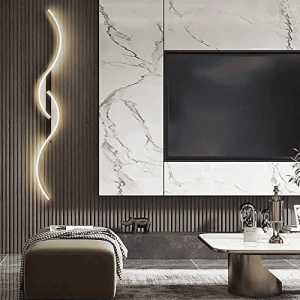 Aplica LED Isla 60cm Negru & Gold Moderna 32W - Img 3