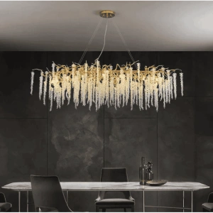 Candelabru Modern de Cristal Cassandra D120CM, E14