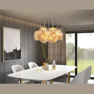Lustra Aquila LED Eleganta, Aurie, 7 Globuri, 42W - Img 2