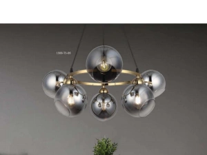 Lustra Aurie, Stil Titan E27 x 6, Eleganta - Img 2