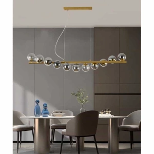 Lustra LED Aurie Aleza cu 11 Globuri Fumurii