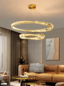 Lustra Led Elegance Crystal, Aurie