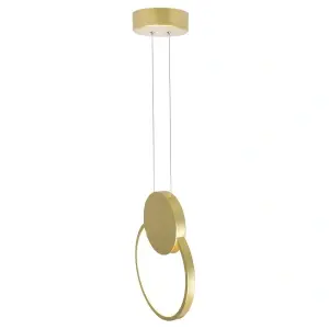 Lustra LED Ellie 3 Functii de lumina D22cm Gold 24W - Img 4
