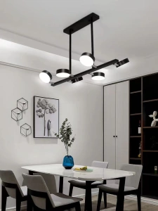 Lustra LED Neagra 100W Bellamy Telecomanda