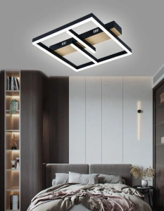Lustra Led Neagra Shirin D450 4X2W