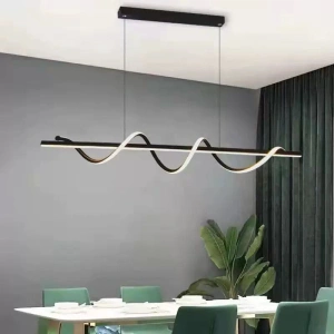 Lustra Led Neagra Xiana 106W 1000×290×H1000mm