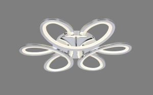 Lustra LED Nefeli Crom, D630, Telecomanda - Img 2