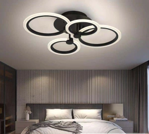 Lustra LED Noelia 4 Cercuri, Telecomanda