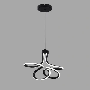 Lustra LED Odaline Black 30W Echivalent 150W D220 cm - Img 2