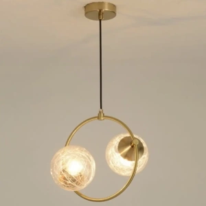 Lustra Suspendată Letice, Tip Glob, Aurie, Eleganta, 60W