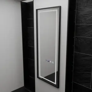 Oglinda LED Rectangula, 60x150cm, Premium Bianca Senzor Radar Marcello, Sistem Dezaburire, Ceas & Termometru, Dimabila, Dressing Couture