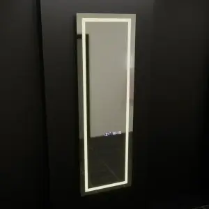 Oglinda LED Rectangulara, 45x140cm, Premium Giulia Senzor Radar Marcello, Sistem Dezaburire, Ceas & Termometru, Dimabila, Dressing Couture - Img 3