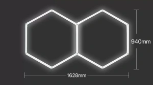 Tavan Hexagon Led Jessamy 2X940MM 77W