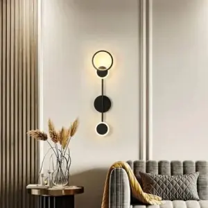 Aplica LED Eloria Round Black 60CM 30W - Img 3