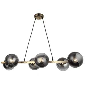 Lustra Aveline Titanium Gold Becuri E27x6 - Img 2