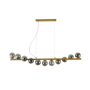 Lustra LED Aurie Aleza cu 11 Globuri Fumurii - Img 3