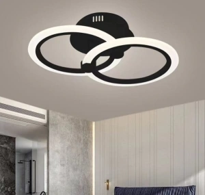 Lustra LED Beatrix Brown 2 Cercuri Echivalent 120W - Img 3