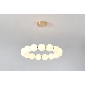 Lustra LED Moderna Sabrinne 14 Globuri Albe, 40W - Img 3