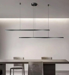Lustra Led Neagra Nyxara D1500 72w