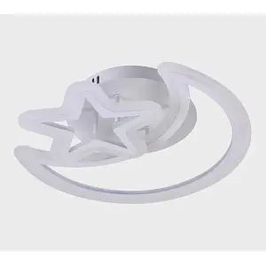 Lustra LED Thessalia White Moon 78W Telecomanda - Img 4