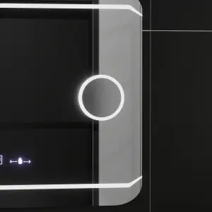 Oglinda LED Rectangulara, 80x60cm, Premium Stile MotionGlow Marcello, Sistem Dezaburire, Ceas & Termometru, Lupa Cosmetica, Dimabila - Img 2