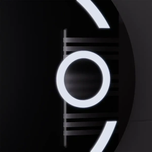 Oglinda LED Rotunda, 60cm, Premium Visio MotionGlow, Sistem Dezaburire, Ceas & Termometru, Lupa Cosmetica, Dimabila - Img 2