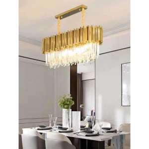 Candelabru Cristal Auriu Lavara 10xE14X40W