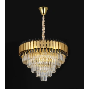 Candelabru Cristal Auriu Myra 16xE14 D800mm - Img 2