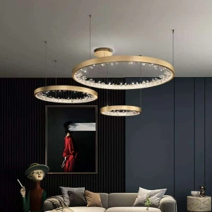 Lustra LED Aurie D40+60+80cm cu Telecomanda, 113×2w - Img 2