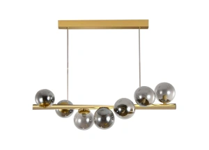 Lustra LED Aurie Lilou cu 7 Globuri Fumurii - Img 2