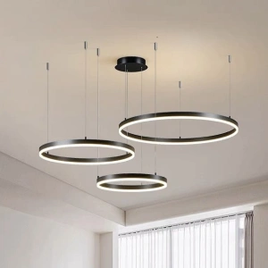 Lustra LED Isabelle Brown 144W 3 Circle 80cm+60cm+40cm