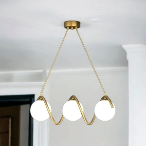 Lustra LED Maia, 3 Globuri Alb Mat, Dulie G9, 25W - Img 2