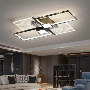 Lustra Led Moderna Dreptunghiuri, cu Telecomanda 109W
