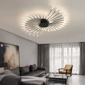 Lustra LED Neagra Zelena 112w D1050×H90mm - Img 2