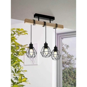 Lustra Neagra Marybell 3 Corpuri E27 - Img 3
