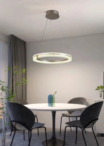 Lustra Suspendata LED Zora D40CM, Telecomanda, Dimabil