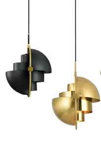 Lustra Tip Pendul Auriu Peony E27 60w Metal D34CM - Img 4
