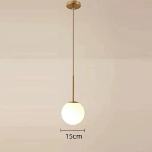 Lustra tip Pendul Auriu Quinnea Glob E27 - Img 3