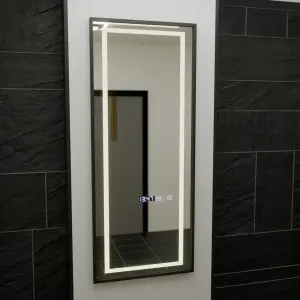 Oglinda LED Rectangula, 60x150cm, Premium Bianca Senzor Radar Marcello, Sistem Dezaburire, Ceas & Termometru, Dimabila, Dressing Couture - Img 3