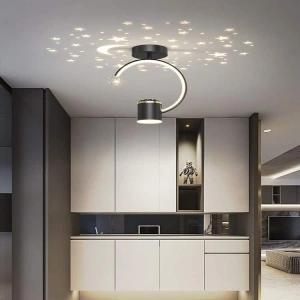 Plafoniera LED Elyssandra Black 30W
