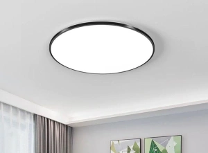 Plafoniera Led Neagra Pompeia, Subtire 60w, D500 - Img 2