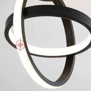 Plafoniera Led Zephyra 2 Cercuri Rotunde 23W - Img 3